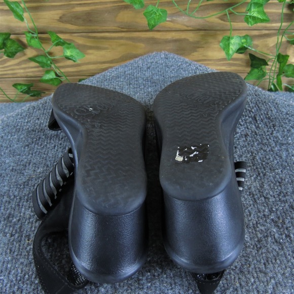 Skechers Women's Memory Foam Ankle Strap Black Fabric 9 Medium Gently Used 2025 - Picture 5 of 6